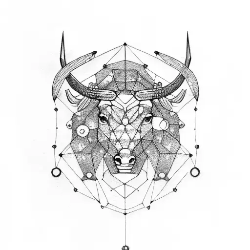 Taurus Constellation Mixed With Leo Constellation