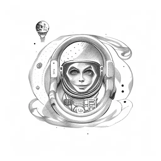 Astronaut With Snake