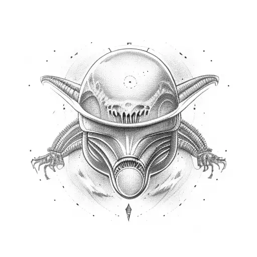 Alien With Hawaiian T-shirt And Hat