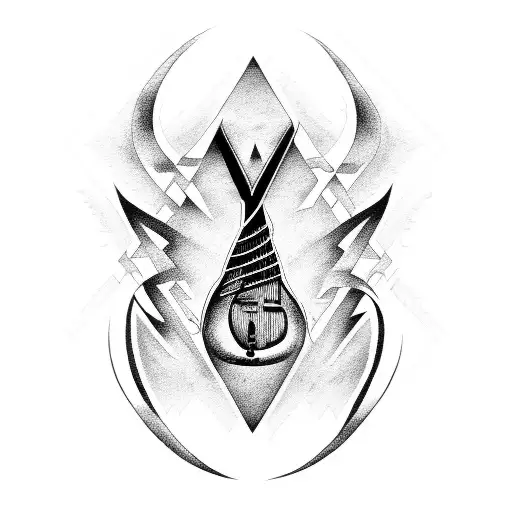 Metallica Logo With A Guitar