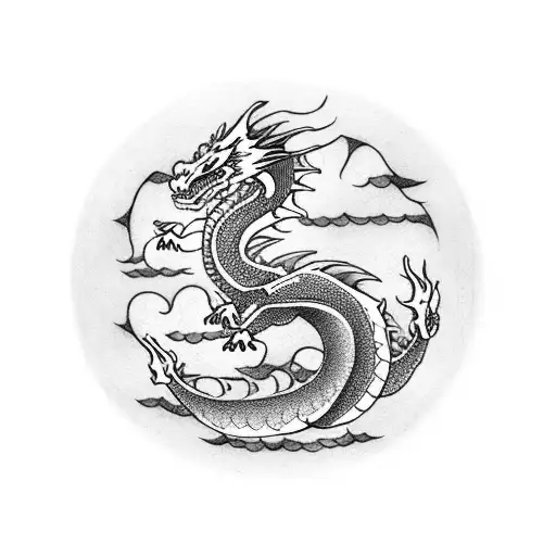 Dragon With An Enso