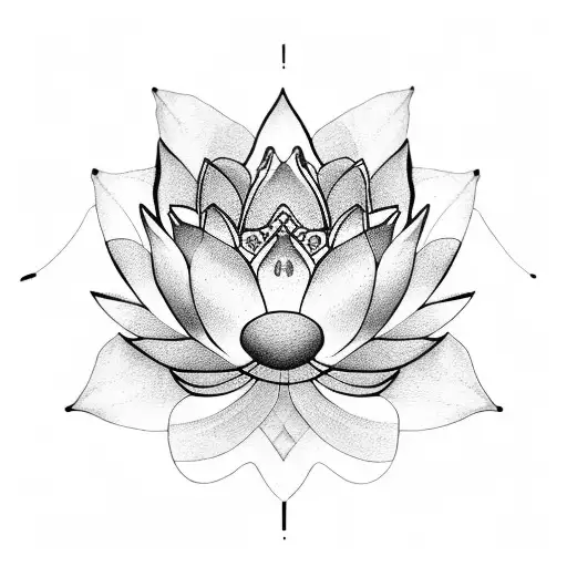 Lotus Flower Pontilhismo