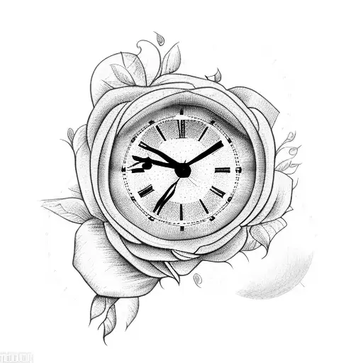 Roses With Clock And A Condor