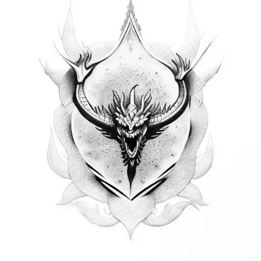 Ave Fenix Volando Rodeado Con Un Dragon