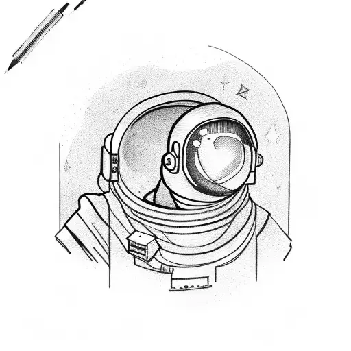 An Astronaut Listening To Music While Sittting On A Planet