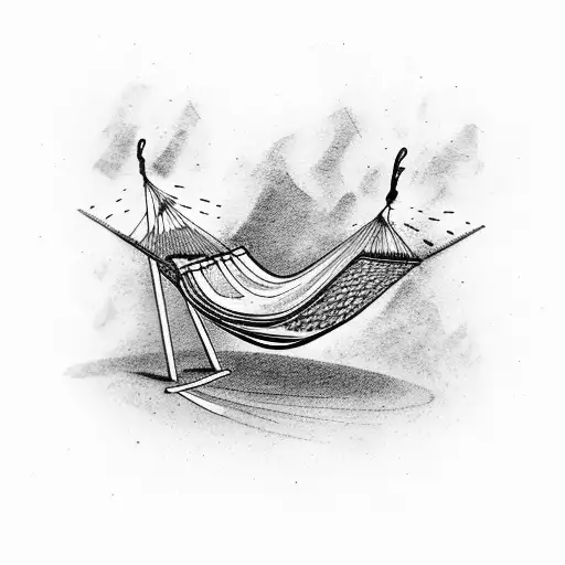 Hammock In The Garden With Girl That Is Reading And A Cord Connected To Globe