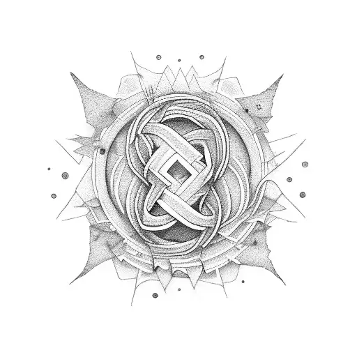 An Hr Symbol Incorporated Into A Beach Landscape