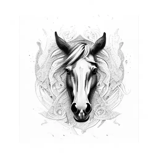 A Horse Inside A Trophy