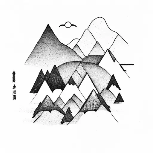 A Beautiful Sunset Over The Mountains Reflected In A Calm Lake