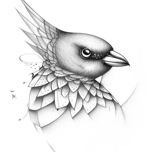 Bird With Sharp Object