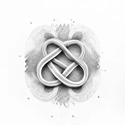 Infinity Symbol Made Of Children's Handprints