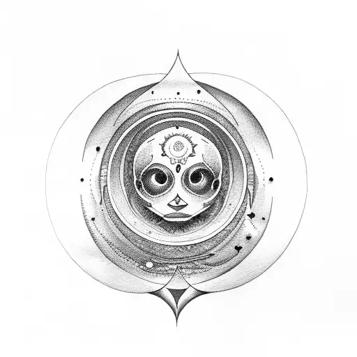 The Letters Ilysmymbfwatailynatsaabiar In The Shape Of A Moon Tattoo