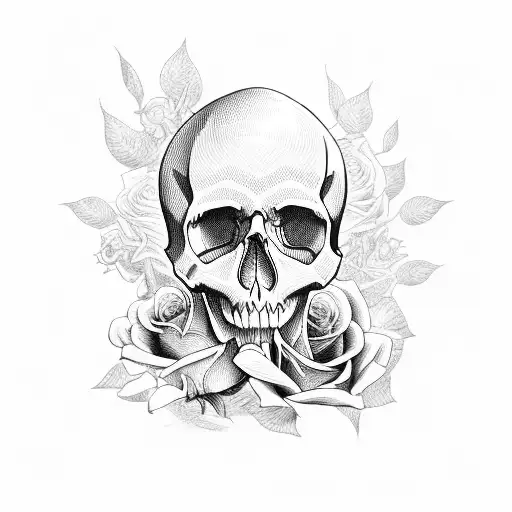 Skull And Roses