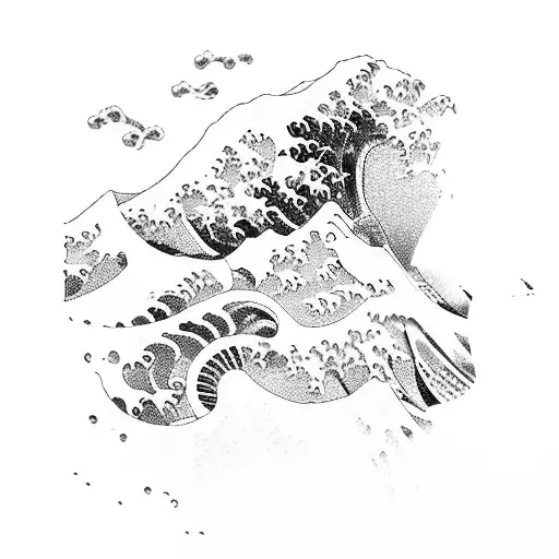 Wave Hokusai Surf Katana