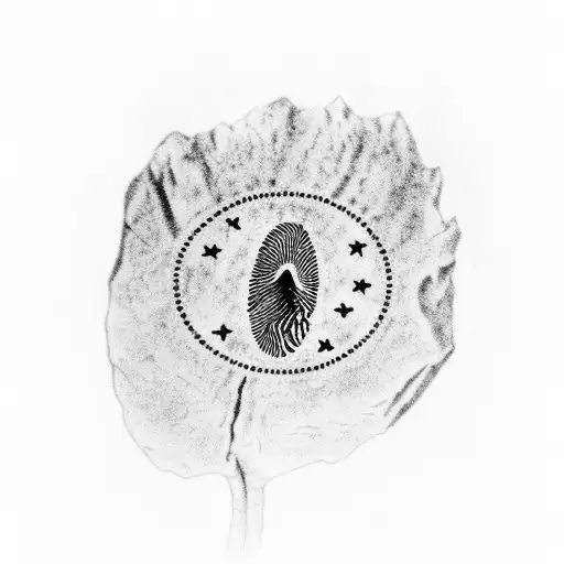 My Fingerprint In The Outline Of The State Of Texas