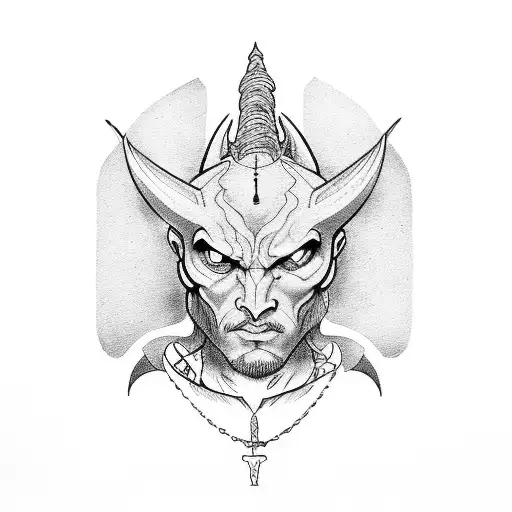 Tarot Card Devil Boxing