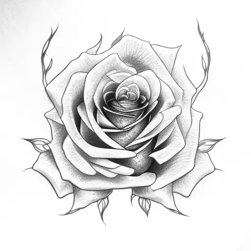 Rose With Tiger Inside