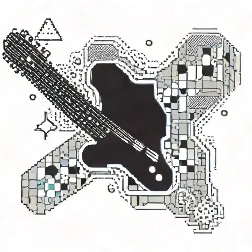 A Nurse Holding A Guitar With Pixel Art Style Reminiscent Of A Playstation Game