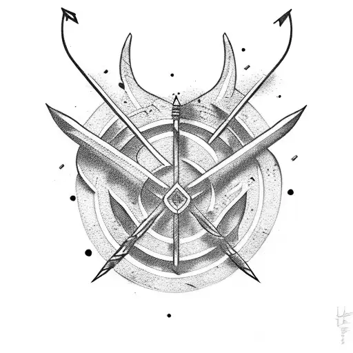 Arrow Sleeve With Script