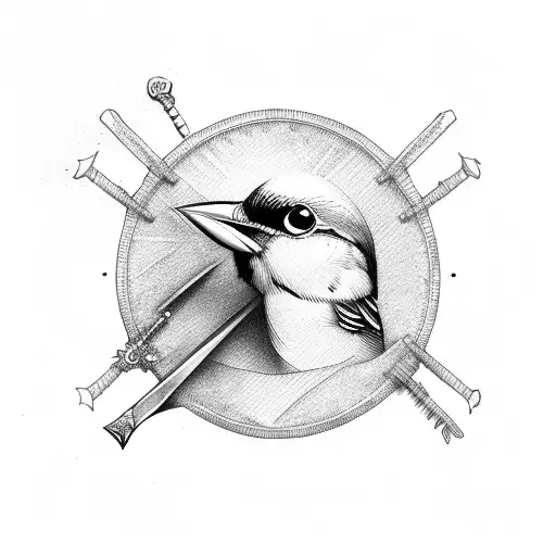 Bird With Swords