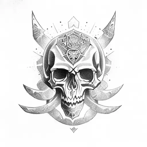 Ace Of Spades And Skull