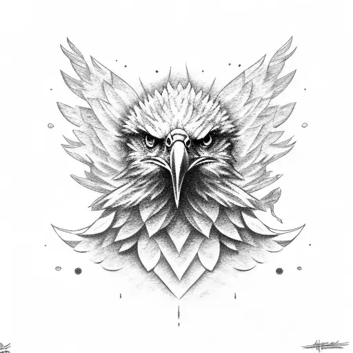 Eagle With Fire