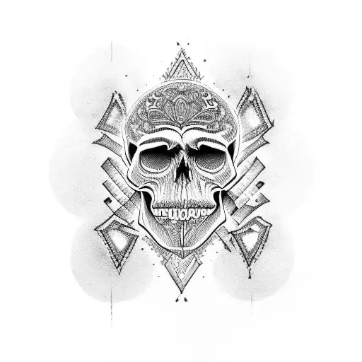 Skull And Mandala