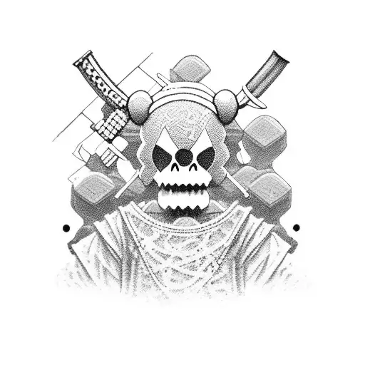 Kaws Figure With Samurai Outfit