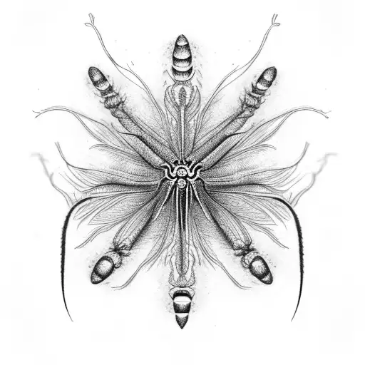 Centipede With A Spider Lily