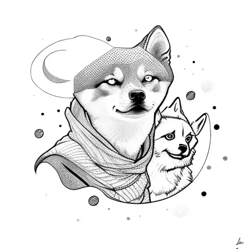 Le Petit Prince Avec Un Husky De Dos