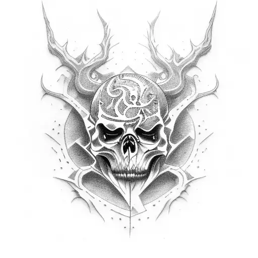 Create A Dark And Intricate Tattoo Inspired By Your Love For Metal And Horror Movies