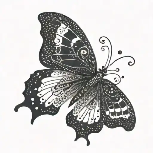 Negative Space Butterfly That's Feminine And Delicate