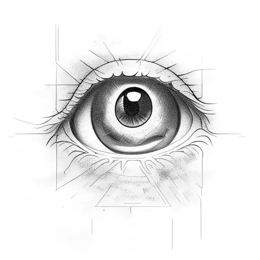 Big Eye And In The Eye Portrait Of A Man