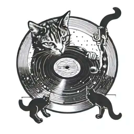 Incorporate A Cat Playing A Vinyl Record
