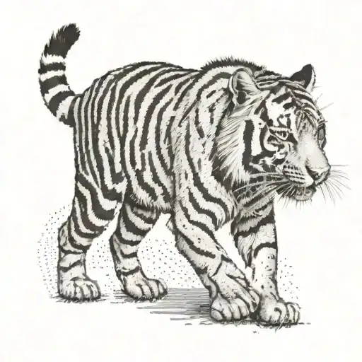 Tiger Walking