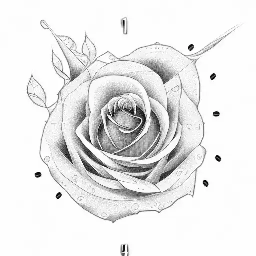 Clock Whit Rose