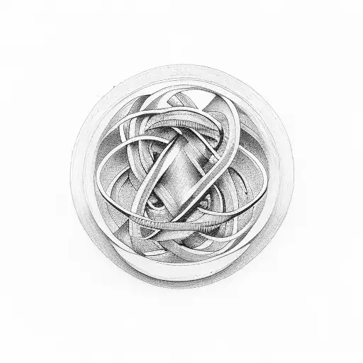 Infinity Symbol With The Name Lf Hugo And The Date Of 11-11-2008