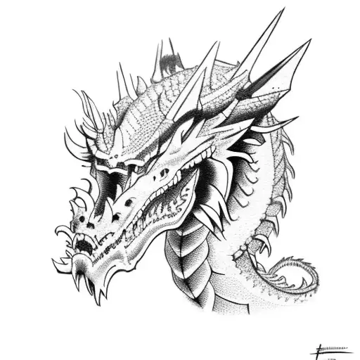 Dragon With R