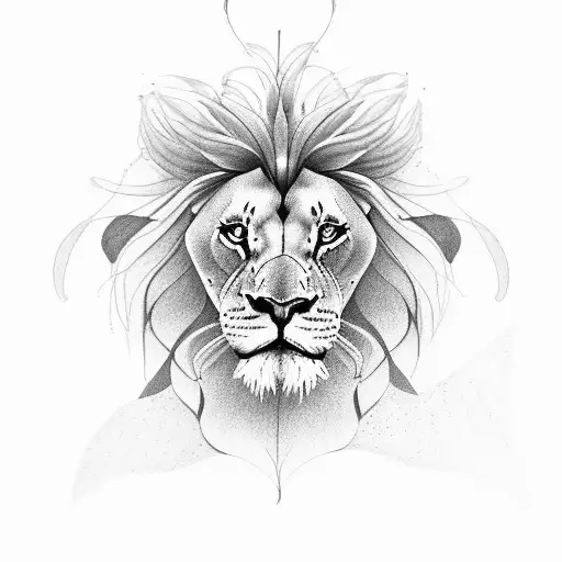 Butterfly On Flower With Lion