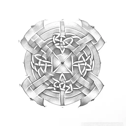 Fingerprint With Celtic Knot