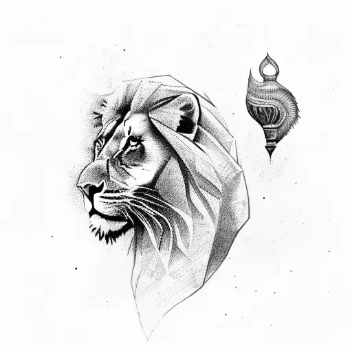 India With A Lion Skin Hood