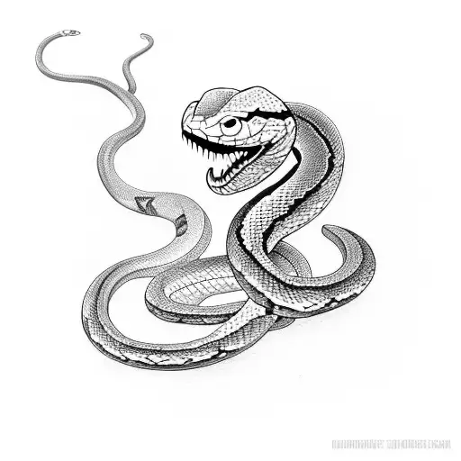 Snake In Shape Of A Heart