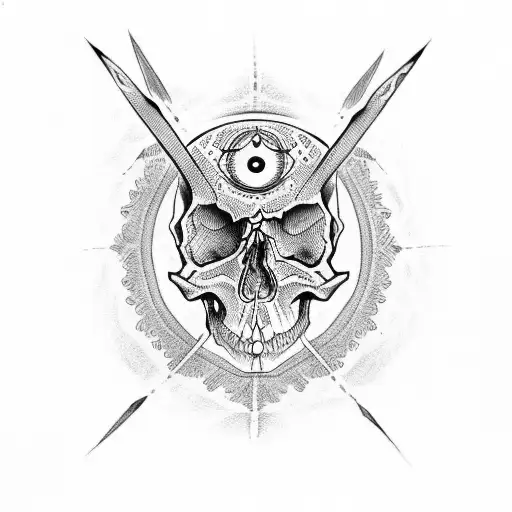 Skull And Evil Eye