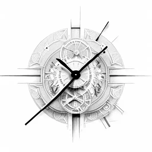 Balck Widow On A Clock