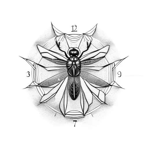 Black Widow On A Clock