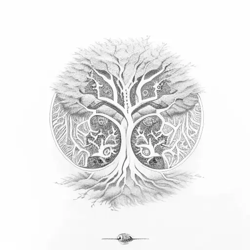Tree Of Life Ying Yang