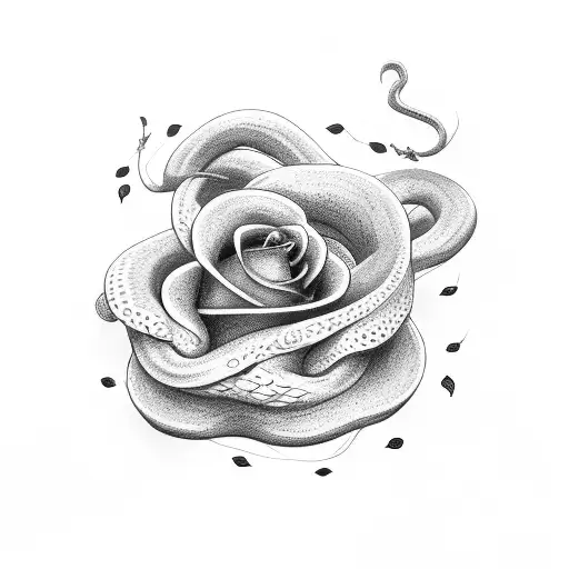 Snake And Rose
