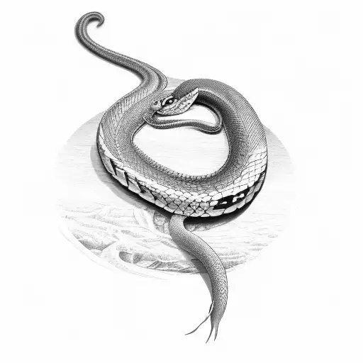 Snake Swallowing It's Own Tail