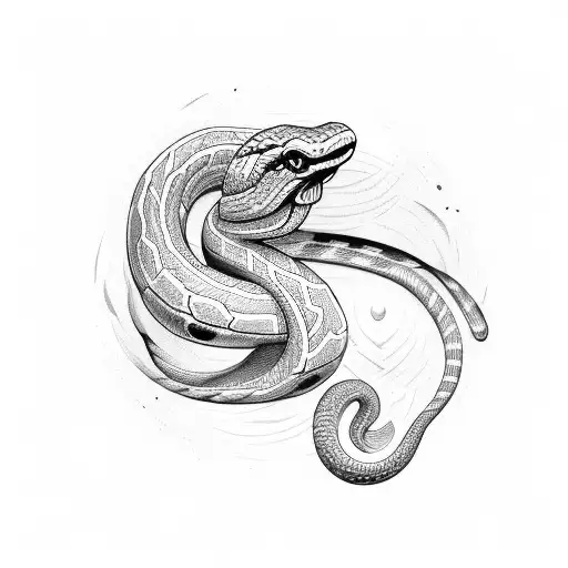 The Word Stef In Shape Of Snake