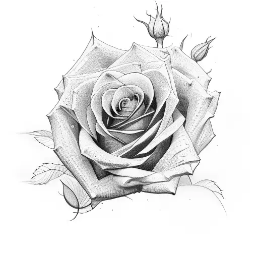 Rose With Stem Signature